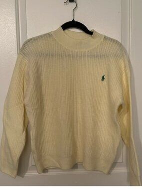 Light yellow crew sweater